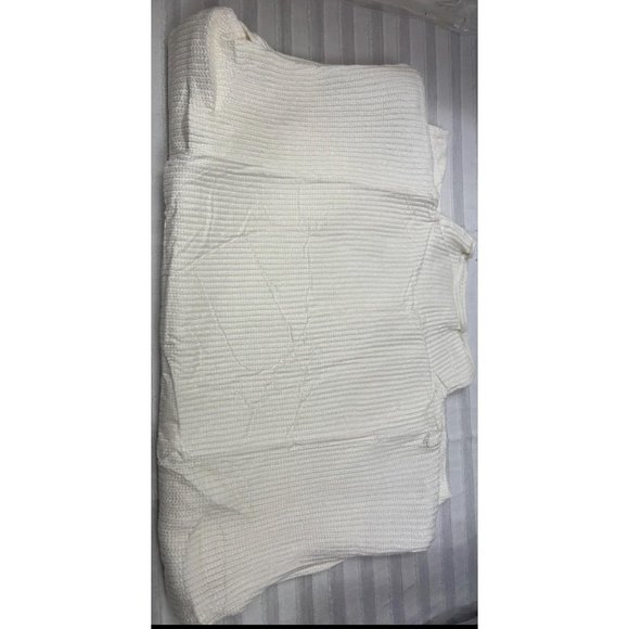 Huaqiao Women's High Neck Knit Sweater Vest Padded Shoulder Turtleneck - Picture 9 of 10